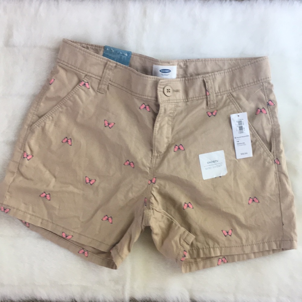 Butterfly print Chino shorts